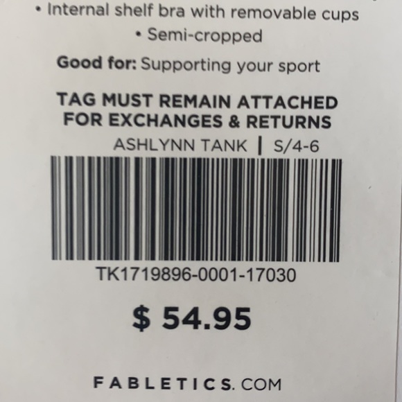 Fabletics ashlynn tank BRAND NEW - Picture 6 of 6